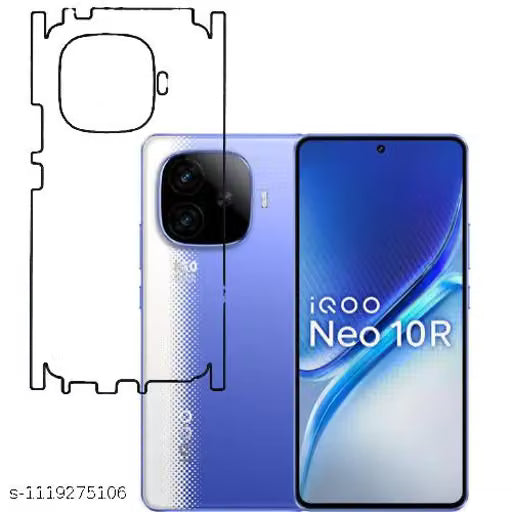 IQOO NEO 10R 5G Back Screen Guard For Matte Finish, Smooth Touch, Unbreakable Membrane