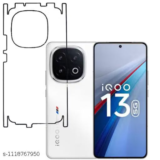 IQOO 13 5G Back Screen Guard For Matte Finish, Smooth Touch, Unbreakable Membrane