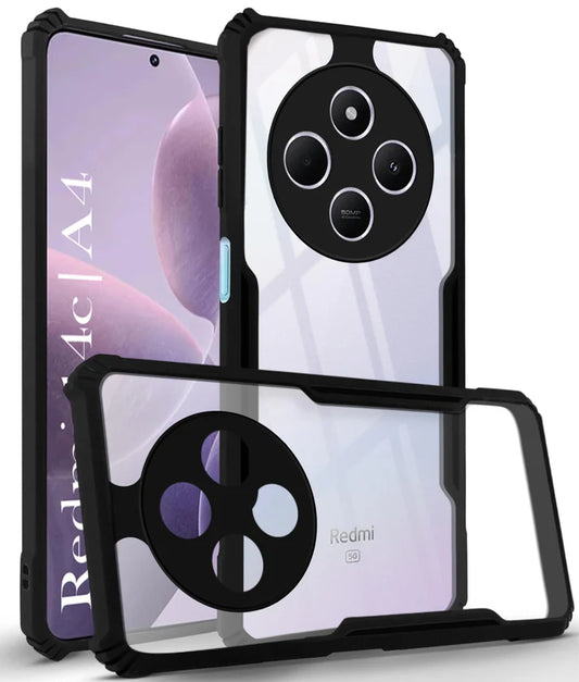 Redmi A4 5G  Back Cover (Silicone Border)