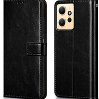 Leather Wallet Cover for Redmi Note 12 4G