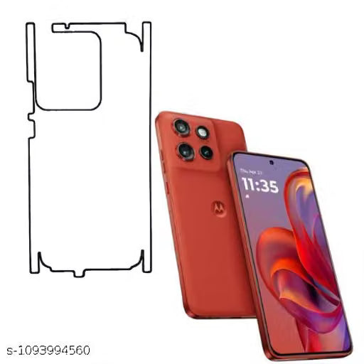 Moto Edge 60 Neo 5G Back Screen Guard For Matte Finish, Smooth Touch, Unbreakable Membrane