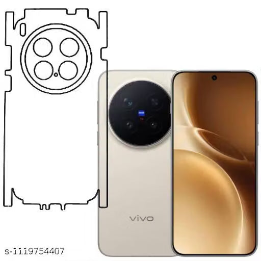 VIVO X300 PRO 5G Back Screen Guard For Matte Finish, Smooth Touch, Unbreakable Membrane