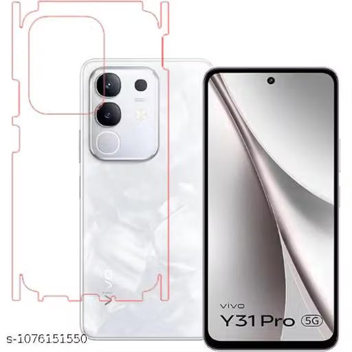 VIVO Y31 Pro 5G Back Screen Guard For Matte Finish, Smooth Touch, Unbreakable Membrane
