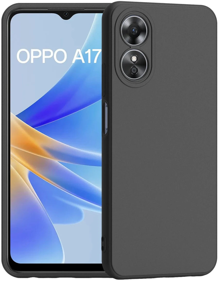 Oppo A17 (Black Silicone Cover)