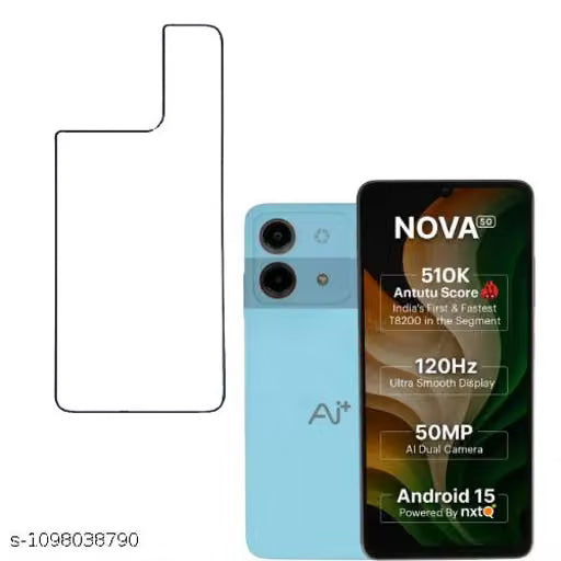 Ai+ Nova 5g Back Screen Guard For Matte Finish, Smooth Touch, Unbreakable Membrane