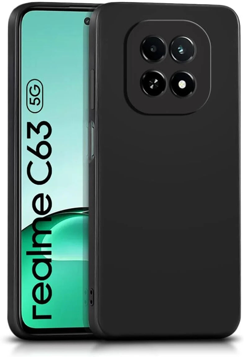 Realme C63 ( Black Silicone Cover)