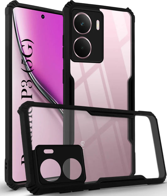 Realme P3 Back Cover (Black Bumper)