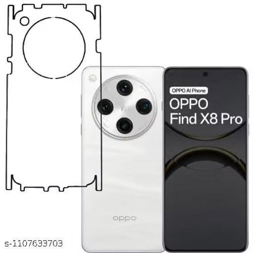 Oppo Find x8 pro 5g Back Screen Guard For Matte Finish, Smooth Touch, Unbreakable Membrane