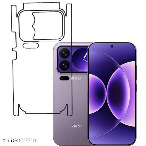 Xiaomi 17 Pro 5g Back Screen Guard For Matte Finish, Smooth Touch, Unbreakable Membrane