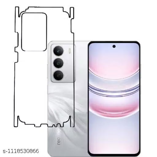 REALME C75 5G Back Screen Guard For Matte Finish, Smooth Touch, Unbreakable Membrane