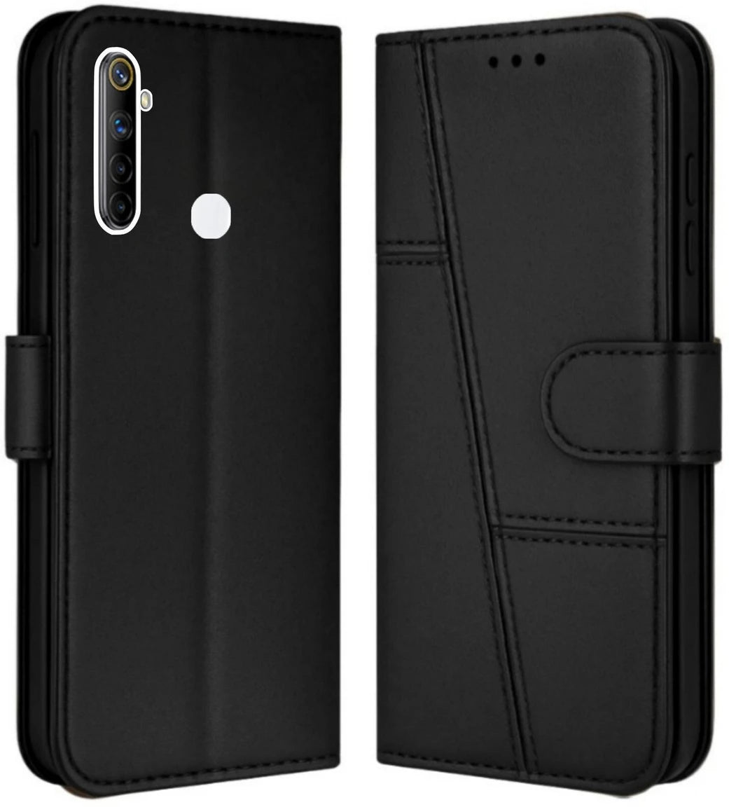 Realme Narzo 10 Flip Case Cover ( Black )