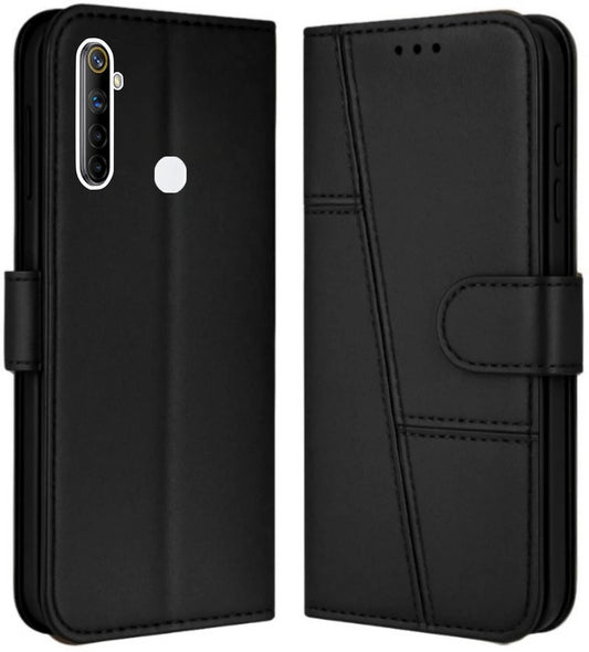 Realme Narzo 10 Flip Case Cover ( Black )