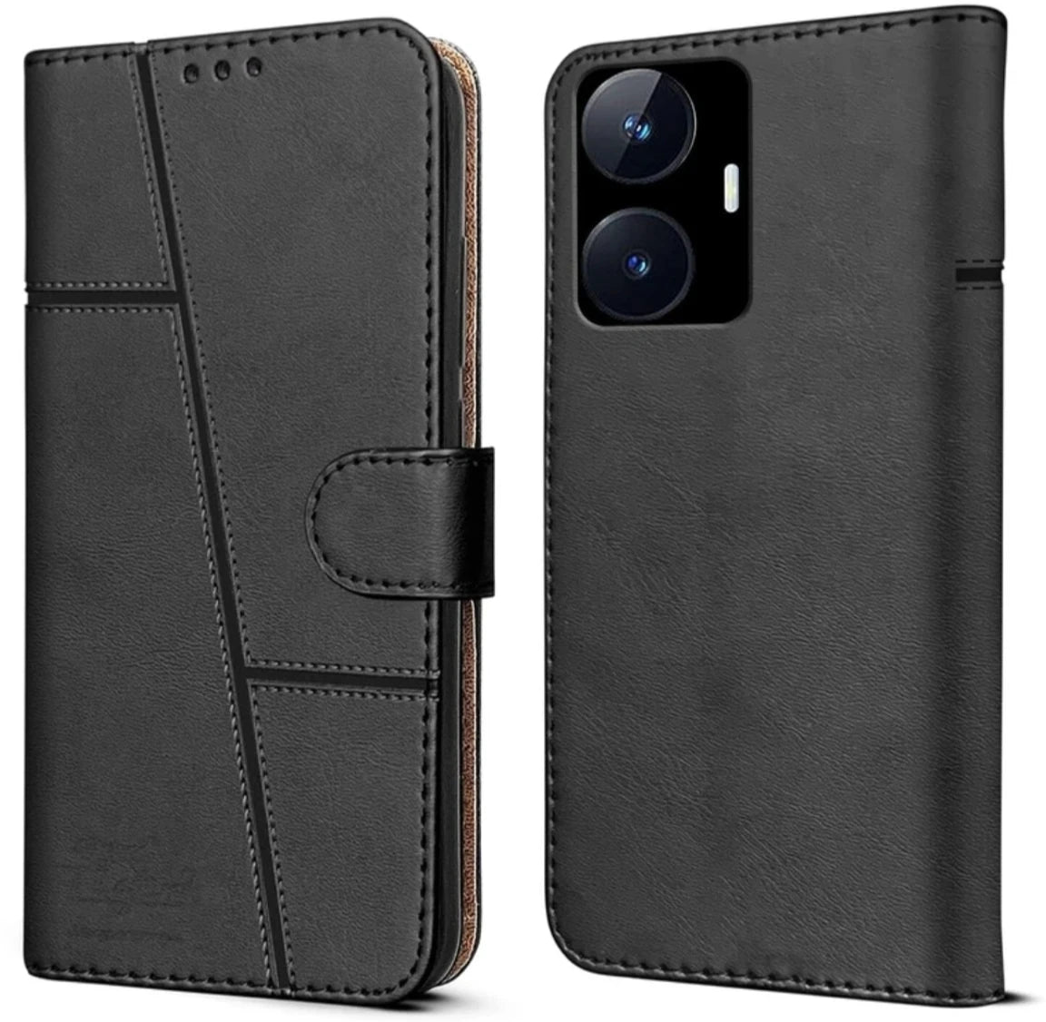 Realme C55/N55 Flip Case Cover ( Black )
