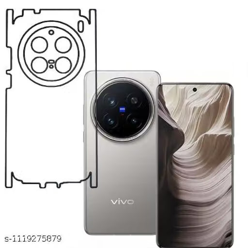 VIVO X200 PRO 5G Back Screen Guard For Matte Finish, Smooth Touch, Unbreakable Membrane