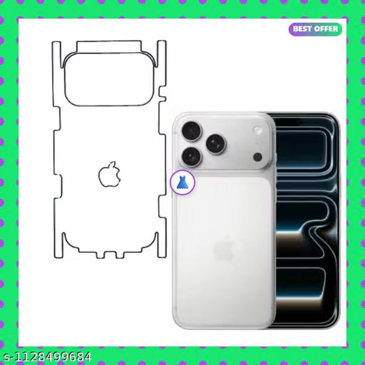 APPLE IPhone 17 pro Max 5G Back Screen Guard For Matte Finish, Smooth Touch, Unbreakable Membrane