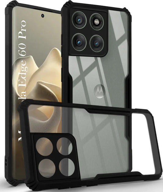 Moto Edge 60 Stylus  5G Back Cover (Black Bumper)