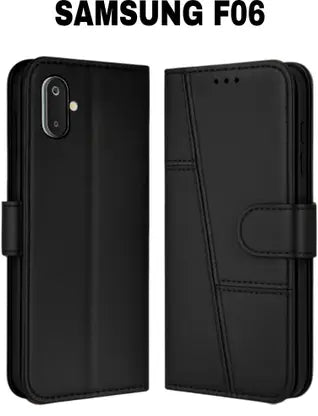 Leather Wallet Cover for Samsung F06 5G