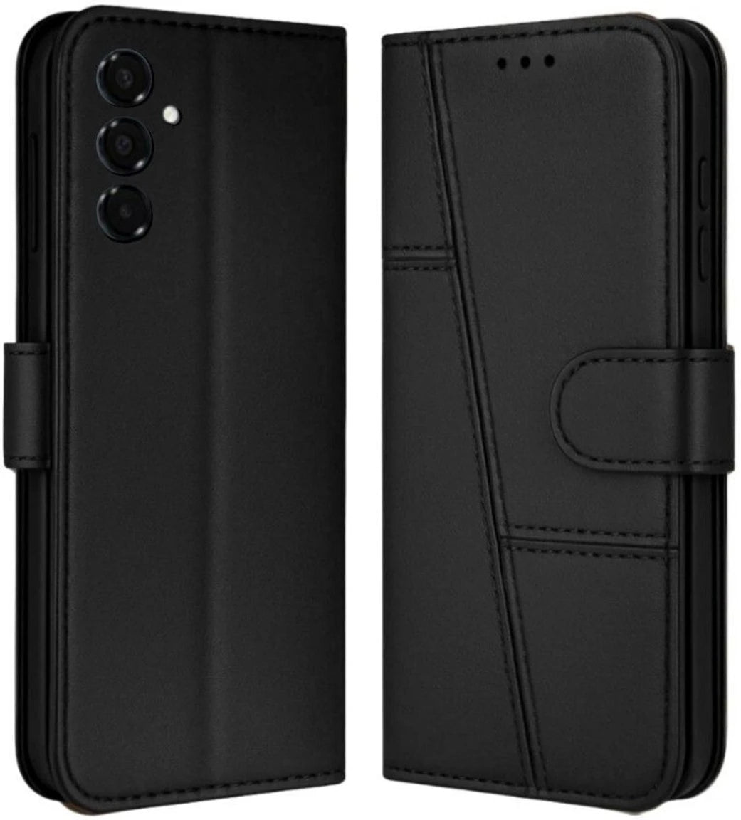 Samsung A15 5G Flip Case Cover ( Black )