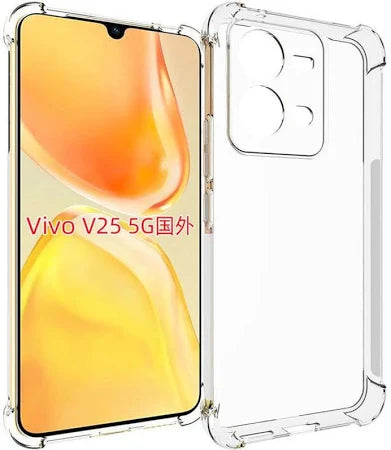 Vivo V25 5G  Back Cover (Transparent)