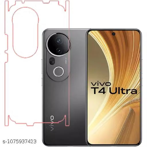 VIVO T4 Ultra 5G Back Screen Guard For Matte Finish, Smooth Touch, Unbreakable Membrane
