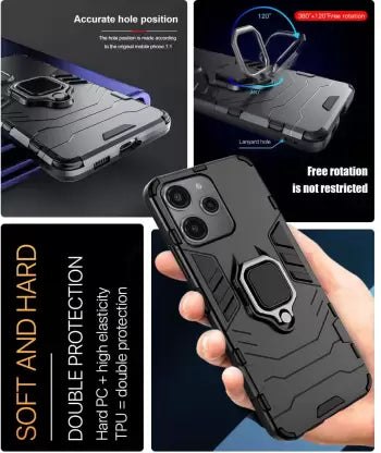 Hybrid Rugged Armor Kickstand Case for Redmi 12 4G