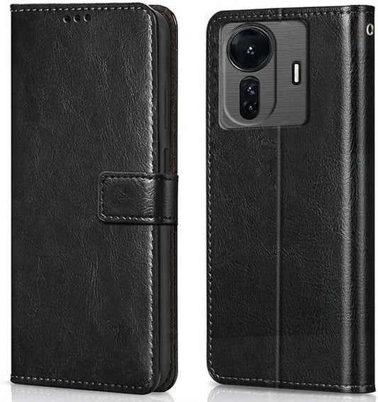 Leather Wallet Cover for Vivo T1 Pro 5G