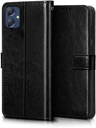 Leather Wallet Cover for Samsung M05