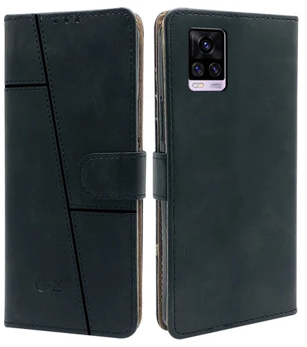 Leather Wallet Cover for Vivo V20 Pro 5G