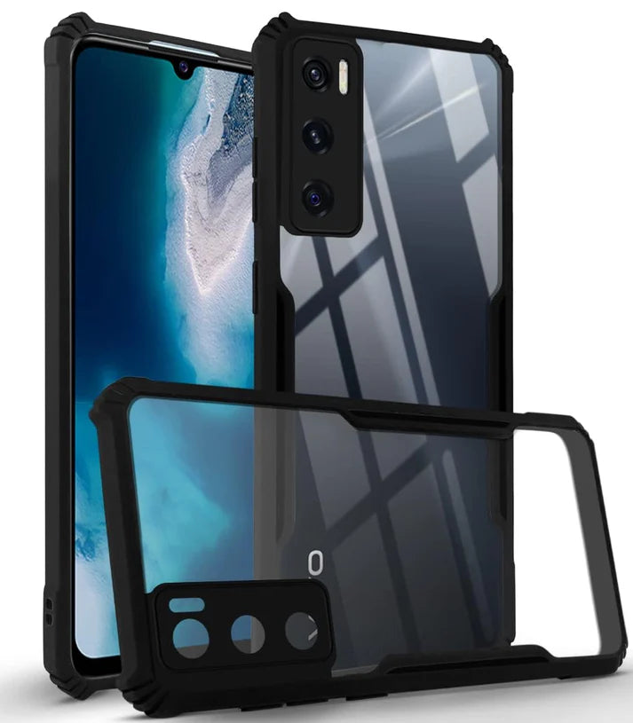 Vivo V20 SE Back Cover (Silicone Border)
