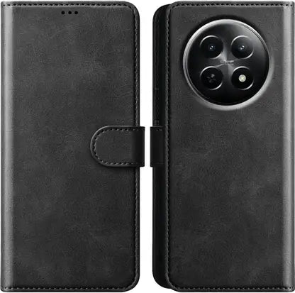 Leather Wallet Cover for Realme 12+ 5G