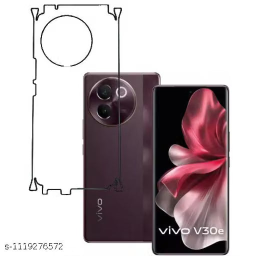 VIVO V30E 5G Back Screen Guard For Matte Finish, Smooth Touch, Unbreakable Membrane