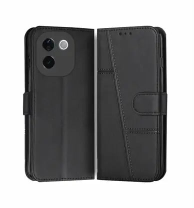 Leather Wallet Cover for IQOO Z9S Pro 5G