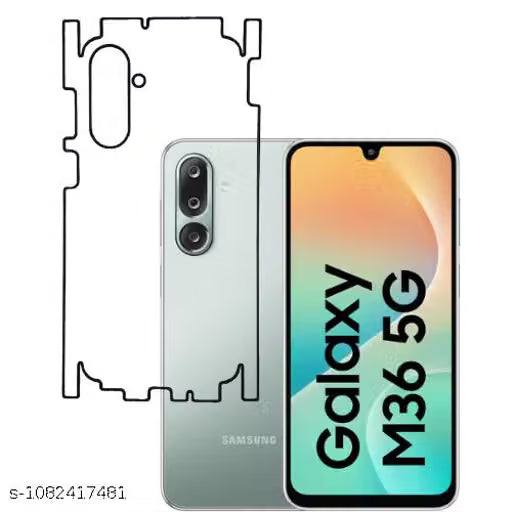 Samsung Galaxy M36 5G Back Screen Guard For Matte Finish, Smooth Touch, Unbreakable Membrane