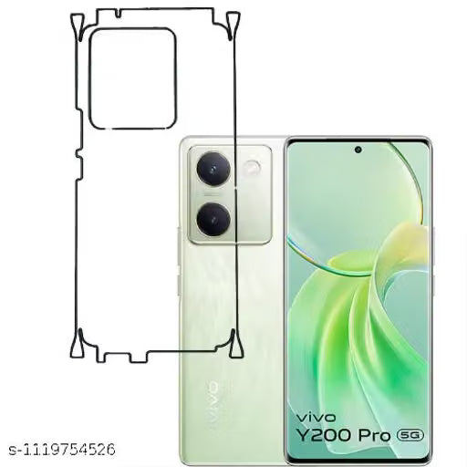 VIVO Y200 PRO 5G Back Screen Guard For Matte Finish, Smooth Touch, Unbreakable Membrane