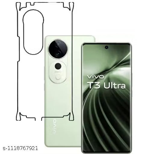 VIVO T3 ULTRA 5G Back Screen Guard For Matte Finish, Smooth Touch, Unbreakable Membrane