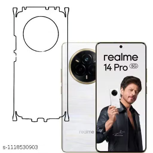 REALME 14 PRO 5G Back Screen Guard For Matte Finish, Smooth Touch, Unbreakable Membrane