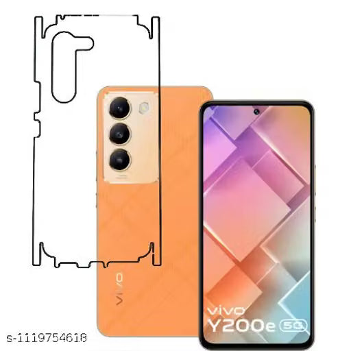 VIVO Y200E 5G  Back Screen Guard For Matte Finish, Smooth Touch, Unbreakable Membrane